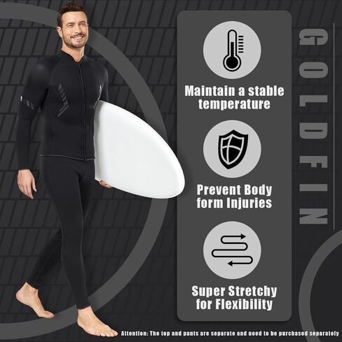 GoldFin Wetsuit Pants Men, 3mm Wetsuits Neoprene Pull-on Pants for Water Sports Diving Surfing Swimming in Saudi Arabia
