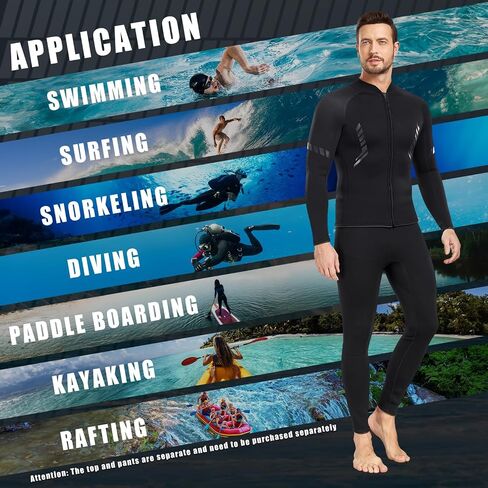 GoldFin Wetsuit Pants Men, 3mm Wetsuits Neoprene Pull-on Pants for Water Sports Diving Surfing Swimming in Saudi Arabia