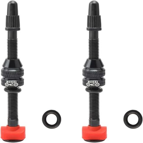 2PCS Bicycle Tubeless Valves, Aluminum Alloy Tubeless Presta Valve Bicycle Valve Adapter Bicycle Valve Extension Tubeless Presta Valve Stem 40mm in Saudi Arabia