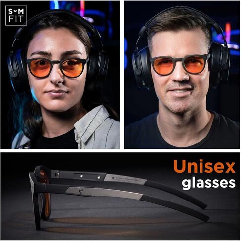 Horus X ® • Round Blue Light Computer Glasses | Anti-Fatigue Screens| for Small Faces | Urban Amber in Saudi Arabia