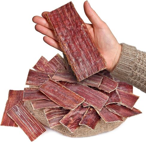 Dog Treats Beef Gullet for Dogs (100 Count (Pack of 1) 6 inch | Beef Flat Jerky Chews | Beef Esophagus Dog Treats | Beef Jerky Snack | All Natural Beef Esophagus Snack | Beef Gullet for All Dogs in Kuwait