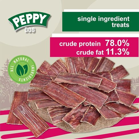 Dog Treats Beef Gullet for Dogs (100 Count (Pack of 1) 6 inch | Beef Flat Jerky Chews | Beef Esophagus Dog Treats | Beef Jerky Snack | All Natural Beef Esophagus Snack | Beef Gullet for All Dogs in Kuwait