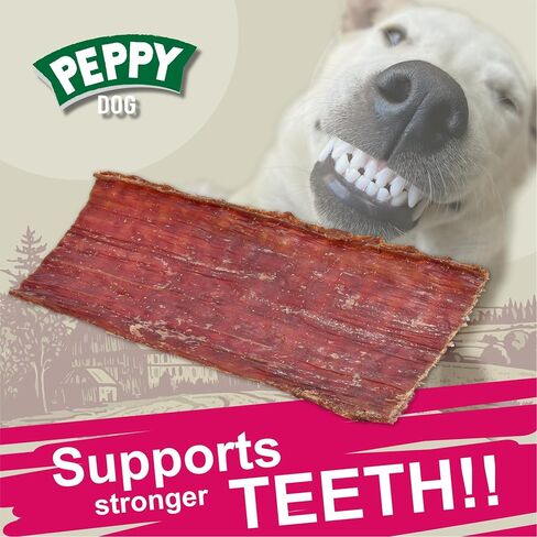 Dog Treats Beef Gullet for Dogs (100 Count (Pack of 1) 6 inch | Beef Flat Jerky Chews | Beef Esophagus Dog Treats | Beef Jerky Snack | All Natural Beef Esophagus Snack | Beef Gullet for All Dogs in Kuwait
