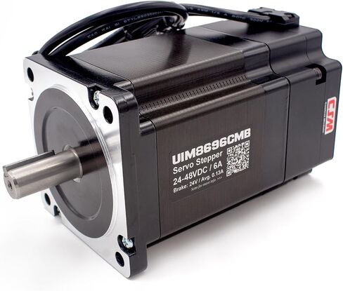 Nema 34 86mm Stepper Motor, Integrated Servo Stepper Smart Motor with Encoder, Driver & Motion Controller, 2000RPM 2-8A 24-48VDC Torque 6.5 N.m (UIM8696CM) in Saudi Arabia