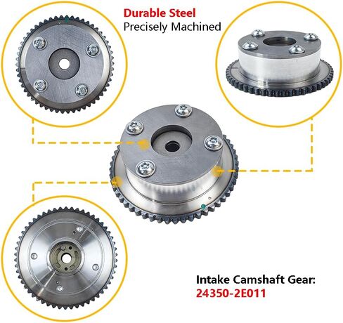 Engine Timing CVVT Camshaft Sprocket Gear Exhaust | Fit for Hyundai Elantra 2011-2015, Elantra GT 2013-2014, Kia Forte Koup 2014-2016, Soul 2012-2013 | OE# 24370-2E010 243702E010 in Saudi Arabia