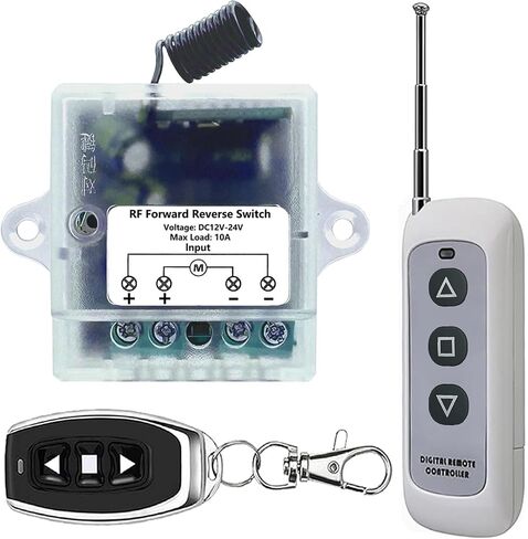 Forward Reverse Remote Control Switch,Linear Actuator 12V Remote Control Switch,DC7V-48V 10A Remote Control Switch,328 Feet Remote Control Range,for Motors,Winch Electromagnetic Relay Contactors in Saudi Arabia