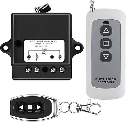 Forward Reverse Remote Control Switch,Linear Actuator 12V Remote Control Switch,DC7V-48V 10A Remote Control Switch,328 Feet Remote Control Range,for Motors,Winch Electromagnetic Relay Contactors in Saudi Arabia