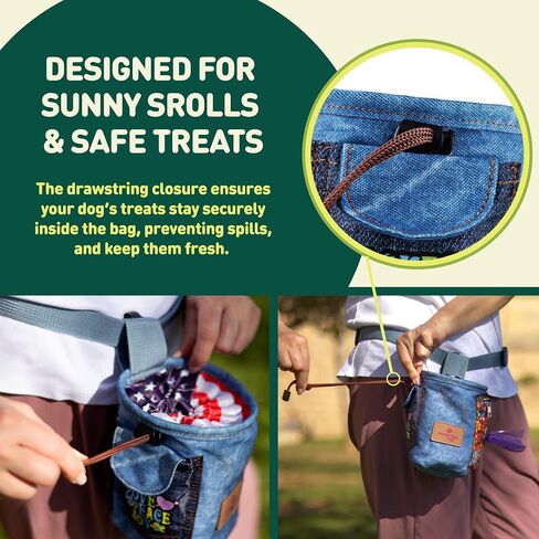 INSPECTOR TAIL Dog Treat Pouch for Training, Drawstring Bag, Hands Free in Saudi Arabia