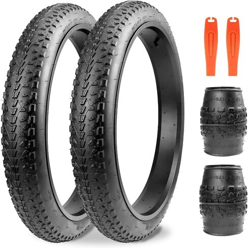 ZUKKA Bike Tire 20/24/26 x 3.0 Fat Bike Tire 2 Pack Replacement Tire Folding Mountain Bike Tire High-Density Bike Tires for Snow Beach BMX MTB Electric Bike in Saudi Arabia