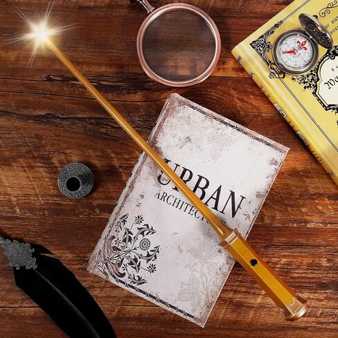 Light Up Magic Wizard Wand Rechargeable Illuminating Wands for Witches Kids Boys Girls Party Gift, Note in Kuwait