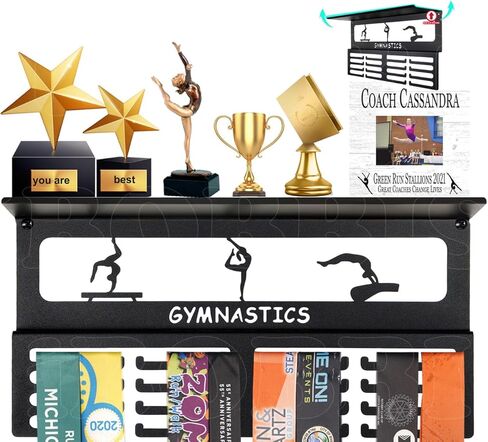 اعتقدت أنها غير قابلة للانزلاق يمكنها أن تفعل ذلك، فهي تعرض رف الكأس على شكل شماعة ميدالية، وعرض شماعة ميدالية للجدار مع 4 صفوف، وعرض ميدالية السباق، عرض حامل ميدالية مطور للجمباز، والسباق، وكرة القدم، والسباحة in Kuwait