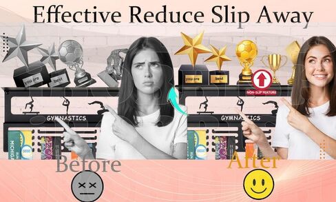 اعتقدت أنها غير قابلة للانزلاق يمكنها أن تفعل ذلك، فهي تعرض رف الكأس على شكل شماعة ميدالية، وعرض شماعة ميدالية للجدار مع 4 صفوف، وعرض ميدالية السباق، عرض حامل ميدالية مطور للجمباز، والسباق، وكرة القدم، والسباحة in Kuwait