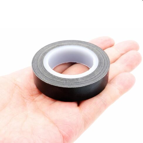 1Roll Heat Resistant Tape, High Temperature Heat Transfer Tape, PTFE Tape,Film Adhesive Tape, 25mm / 1" Width, 10m / 33ft Length, Black 1" / 2.5cm Width in Saudi Arabia