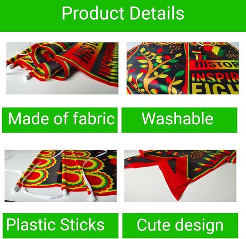 61 In Black History Month Bulletin Board Banners MLK Day Decorations Black History Month Sign African American Martin Luther King Decor for Classroom School Office Black History Party Supplies (bright, 71in) in Kuwait
