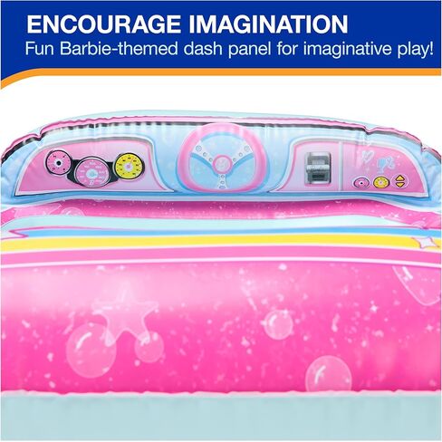 SwimWays Barbie Swim Trainer, US Coast Guard Approved Life Vest Kids Swim Vest, Arm Floaties & Life Jackets for Kids 33-55 lbs, Barbie in Saudi Arabia