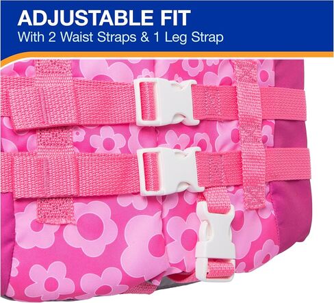SwimWays Barbie Swim Trainer, US Coast Guard Approved Life Vest Kids Swim Vest, Arm Floaties & Life Jackets for Kids 33-55 lbs, Barbie in Saudi Arabia