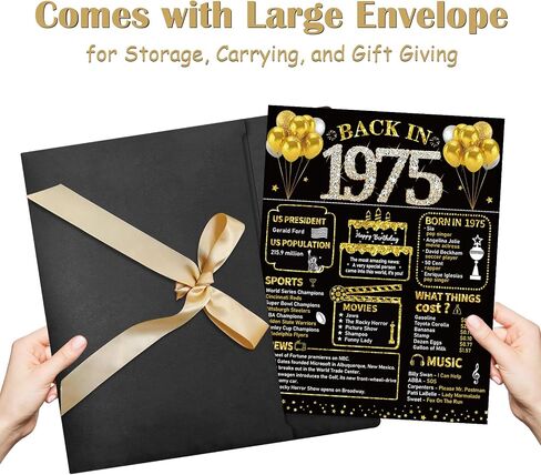 Large 90th Birthday Card With Envelope, Black Gold Happy 90th Birthday Giant Guest Book Gifts for Men Women, Giant Ninety Bday Card Gifts Party Supplies, Back in 1935 Jumbo 90 Bday Card in Kuwait