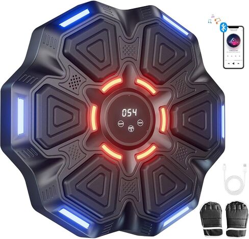 Music Boxing Machine, 9 Modes & 9 Speeds Boxing Machine Wall Mounted Music, Smart Boxing Game Music Punching Machine for Adults, Equipment Target for Home, Office, Gym (Upgrade) in Saudi Arabia