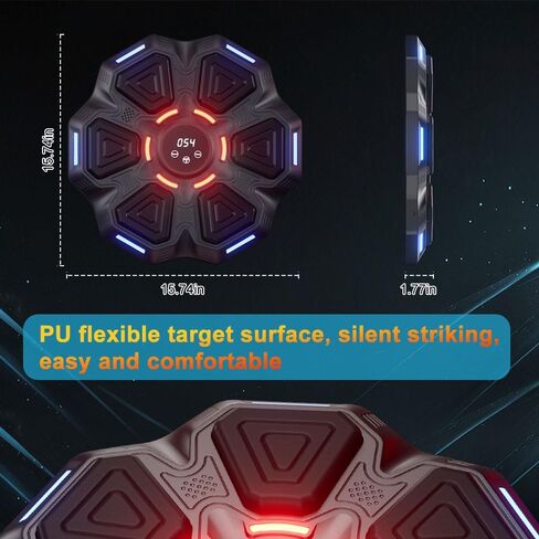 Music Boxing Machine, 9 Modes & 9 Speeds Boxing Machine Wall Mounted Music, Smart Boxing Game Music Punching Machine for Adults, Equipment Target for Home, Office, Gym (Upgrade) in Saudi Arabia
