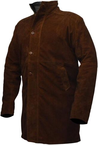 معطف Jasperz Longmire-Sheriff Walt Robert Suede Taylor الجلدي، XXS-3XL in Kuwait