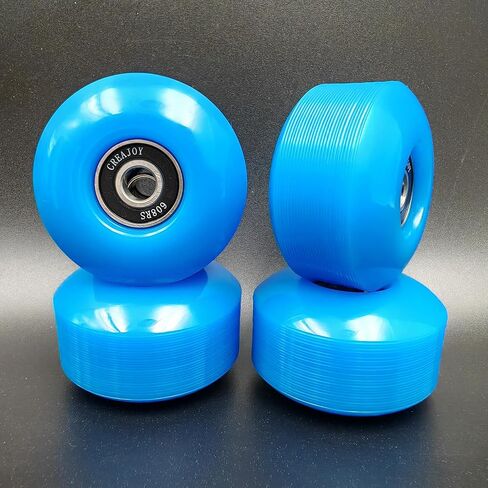 Skateboard Wheels, 52mm 95a, Set of 4 with Bearings (Pink) in Saudi Arabia