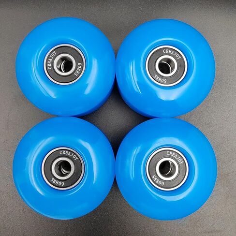 Skateboard Wheels, 52mm 95a, Set of 4 with Bearings (Pink) in Saudi Arabia