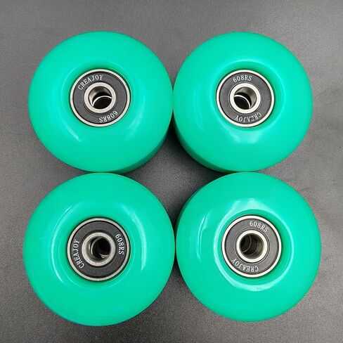 Skateboard Wheels, 52mm 95a, Set of 4 with Bearings (Pink) in Saudi Arabia
