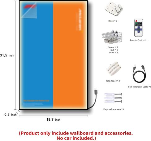 شاشة Iluane Wallboard for Lego Technic Mercedes-AMG F1 Race Car 42171 مع مصابيح LED ، ومقتنيات البالغين Lego Car Wall ، رائعة لمحبي Lego (فقط عرض الحائط) in Kuwait