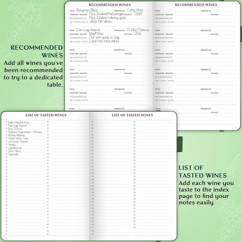 Legend Wine Tasting Journal – Wine Guide & Diary – Unique Accessories & Gifts for Wine Lovers, Women & Men, Eco Leather Notebook (Purple) in Kuwait