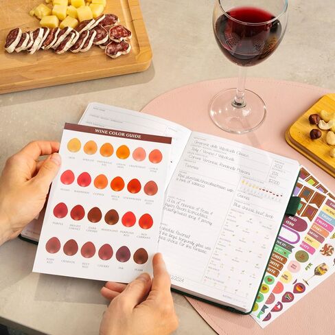 Legend Wine Tasting Journal – Wine Guide & Diary – Unique Accessories & Gifts for Wine Lovers, Women & Men, Eco Leather Notebook (Purple) in Kuwait