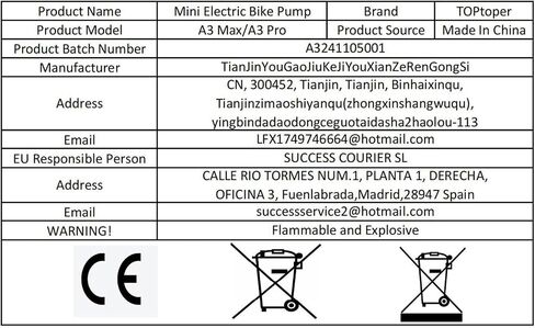 Mini Electric Bike Pump with Pressure Gauge- 150PSI Portable Bicycle Tire Pump with Auto Stop, Pocket Tiny Air Pump in Saudi Arabia
