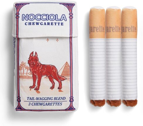 Nocciola Squeaky Sounds Puff Stick Toys, Funny Interactive Plush Dog Toys, Pitbull Husky Frenchie Pug Puppy Toys for Small to Medium Breed, Dog Accessories Boy Gifts- Chewport in Kuwait