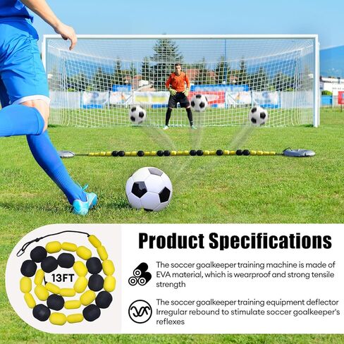9 FT Goalkeeper Single Line Deflector, Soccer Goalkeeper Deflection Equipment, Multiple Different Refraction Angles, Reflex and Agility Training in Saudi Arabia