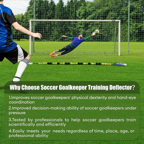 9 FT Goalkeeper Single Line Deflector, Soccer Goalkeeper Deflection Equipment, Multiple Different Refraction Angles, Reflex and Agility Training in Saudi Arabia