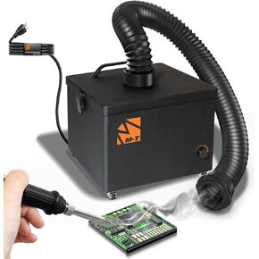 M-T 120W Powerful Fume Extractor for Laser Engraving Cutter, Soldering Iron, DTF, 3D Printing,Nail Salon with Stepless Control & H13 Efficient Quad-Layer Filtration 99.9% Purification Rate