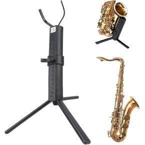 Saxophone Stand, Metal Foldable Leg Stand, Telescopic Portable Saxophone Display Stand for Musical Instruments (Hard plastic + metal tube 2)