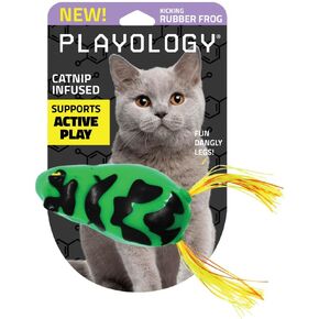 Playology Cat Toy Snake و Fish Teaser | لعبة تفاعلية مع أجراس Jingle و Lures القابلة للتبديل التي تدعم اللعب النشط | مثالي للقطط الداخلية النشطة