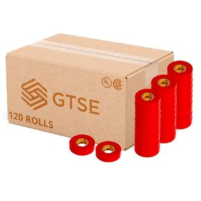 GTSE Black Electrical Tape, 10 Rolls – Waterproof, Industrial Grade Vinyl, 3/4 in x 66ft– Strong Self-Adhesive PVC Electric Tape for Wire Insulation, 7 Mil, 600V – UL/CSA Listed