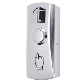 Push to Exit Button with LED Indicator Light for Door Access Control System Zinc Alloy Shell Classic Shape