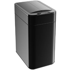 hOmeLabs Robust 13 Gallon Kitchen Trash Can, Retractable Sensor Butterfly Lid, Maximizing Space, Easy to Clean, Battery-Powered with Batteries Included