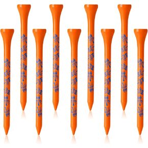 Golf Tees 3 1/4’’ with Funny Pattern, Pack of 100 Personalized Long Golf Tee in High Visibility Colors, Golf Gifts for Men, Women and Kids