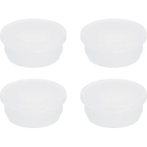 MECCANIXITY Silicone Rubber Hollow Plug Soft Flexible Stoppers T-Shaped Silicone Plugs for 38 to 39mm Hole White 4 Pieces