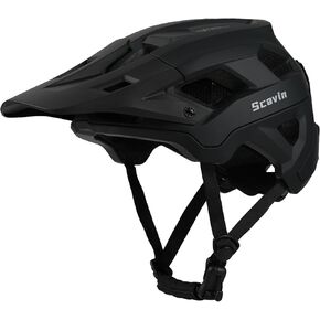 Bike Helmet for Adult, Moutain Road Bicyle Helmet Certified Adjustable MTB Cycling Helmet with Removable Visor and EPS Foam Interior, Lightweight Impact Protection for Men & Women