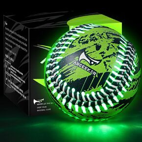 Light Up Baseball, Colorful PU Graffiti Baseball Toys & Baseball Gifts for Kids, Official Size 9 & Weight 5 oz