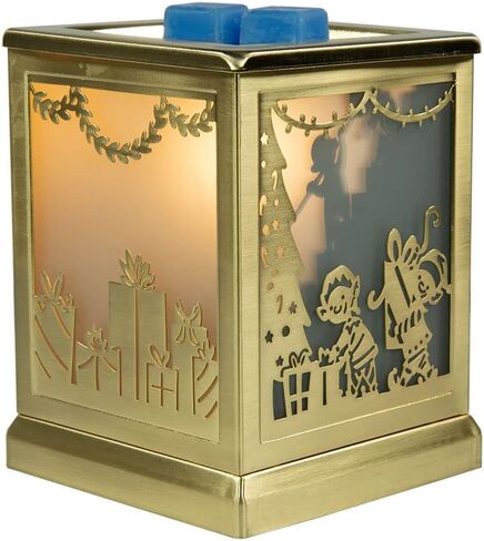 Scentsationals Holiday Collection - Scented Wax Warmer - Jolly Christmas Season Wax Cube Melter & Burner - Electric Winter Fragrance Home Air Freshener Gift (Stacked Stone Fireplace) in Saudi Arabia
