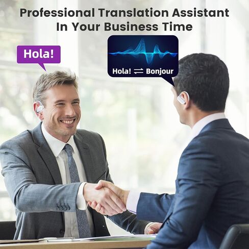 ترجمة سماعات الأذن ، 3 في 1 مترجم أذن تدعم 150 لغة ، سماعات الأذن المترجم اللغوي مع موسيقى دعم التطبيق والاتصال ، وترجمة محمولة سماعات الأذن في الوقت الفعلي لأعمال السفر in Kuwait