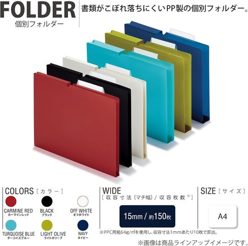 Kokuyo NEOS A4 File Folders, 1.2 Inches (30 mm) Depth, 3 Side Binding PP Type with A Customizable Tab, 10 Pack of Light Olive, Japan Import (A4P-NEF30GX10) in Kuwait