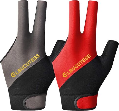 Billiard Pool Gloves for Left Hand 3 Finger Quick-Dry Breathable Shooters Snooker Cue Sport Popular Sizes Glove for Men Women in Saudi Arabia
