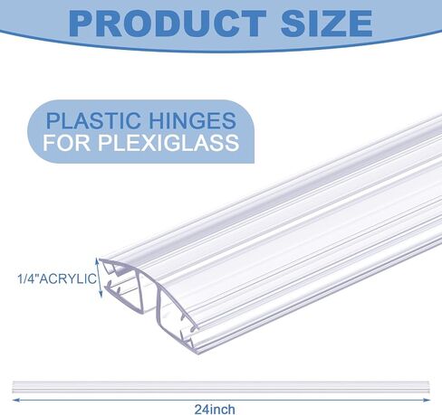 1 Pack Living Hinges for Drum Shield Panels Clear Plastic Living Hinge Piano Hinge 48 Inch Golf Cart Windshield Hinge Plastic Hinges in Kuwait