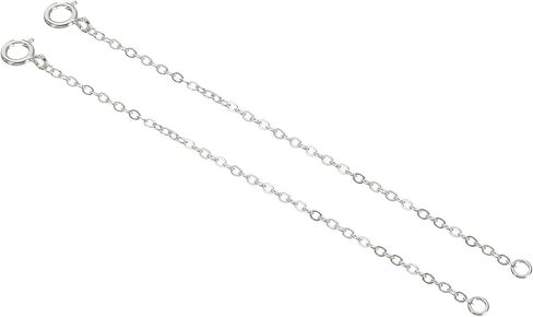 Patikil 1 inch S925 Silver Necklace Extender ، 2 Pack Pack Placed Chain Extensions Extension for Nglaces Bracelet Making ، Golden in Saudi Arabia